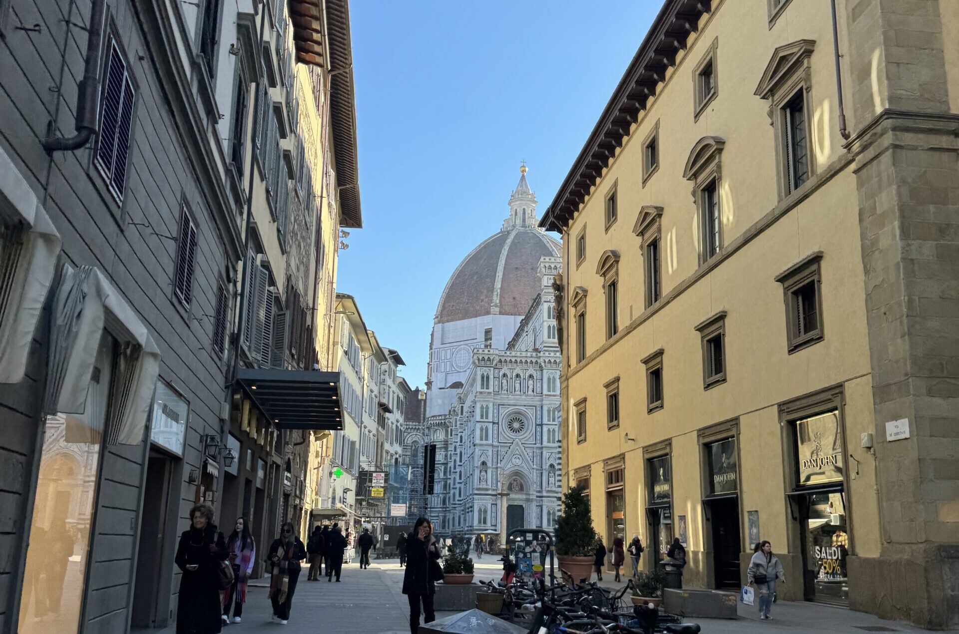 Arriving in Florence